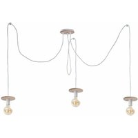 283 Saturn Cluster Pendel-Deckenleuchte Natur, 3x E27 - Keter Lighting von KETER LIGHTING