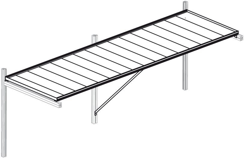 KGT Arbeitstisch Lilie III, BxT: 323x63,5 cm von KGT