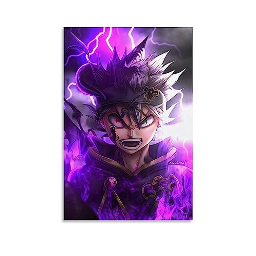 KHAMEO Black Clover Anime-Poster Noelle Yami Asta (34), Leinwand-Poster, dekoratives Gemälde, Leinwand-Wandposter und Kunstdruck, modernes Familienschlafzimmer-Dekor-Poster, 20 x 30 cm von KHAMEO