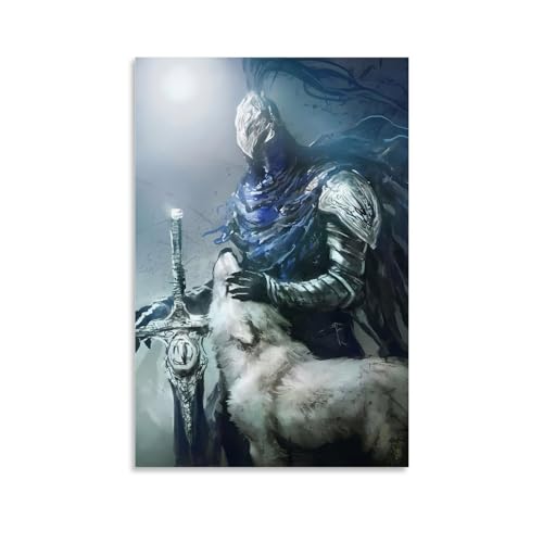 KHAMEO Dark Souls Poster, Leinwand-Poster, dekoratives Gemälde, Leinwand-Wandposter und Kunstdruck, modernes Familienschlafzimmer-Dekor-Poster, 30 x 45 cm von KHAMEO