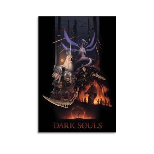 KHAMEO Dark Souls Poster, Leinwand-Poster, dekoratives Gemälde, Leinwand-Wandposter und Kunstdruck, modernes Familienschlafzimmer-Dekor-Poster, 40 x 60 cm von KHAMEO