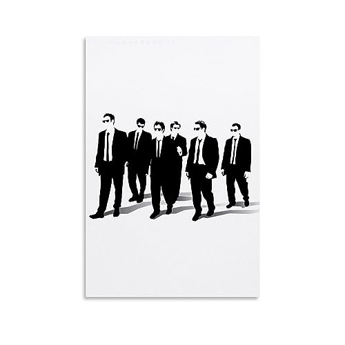 KHAMEO Reservoir Dogs Kunstposter (6) Leinwand-Poster, dekoratives Gemälde, Leinwand-Wandposter und Kunstdruck, modernes Familienschlafzimmer-Dekor-Poster, 40 x 60 cm von KHAMEO