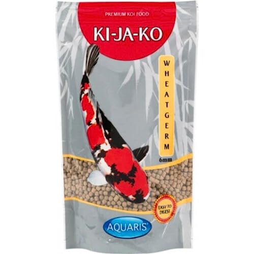 KI-JA-KO Wheatgerm spezielles Premiumfutter für Kois 1 kg / 6 mm - hoher Gehalt an Weizenkeimen, für die Fütterung im Frühling und im Herbst von KI-JA-KO