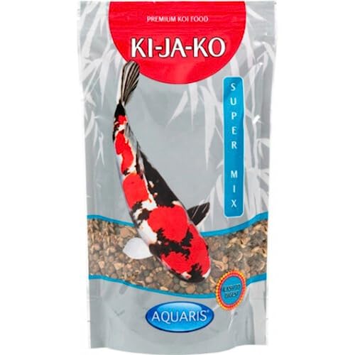 KI-JA-KO Super Mix Wellness-Koifutter in Premiumqualität 1kg / 6mm - Carotinoiden und Vitamin E, für EIN Starkes Immunsystem und eine optimale Vitalität von KI-JA-KO