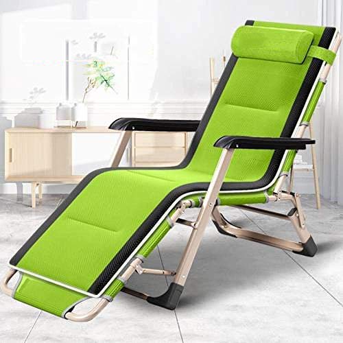 Sonnenliege Zero Gravity Chair für Outdoor-Campingreisen, Klappstuhl, gepolsterter Strandstuhl, Büro-Nickerchenstuhl, Sonnenliege für Garten und Outdoor-Camping – Schwarz + 3D-atmungsaktives Watt von KILLCRIT