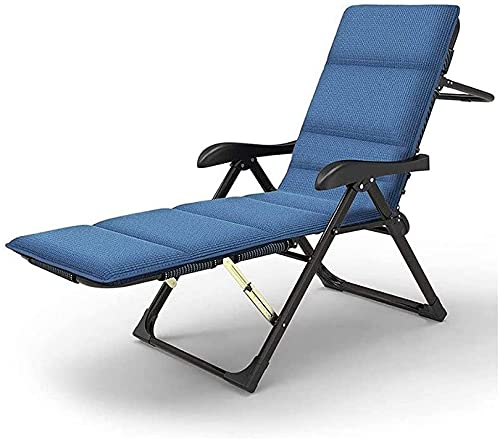 Zero-Gravity-Stuhl, übergroßer Zero-Gravity-Liegestuhl mit Netzrücken, XL-gepolsterter Sitz, verstellbarer Terrassen-Loungesessel, gepolsterter, verstellbarer, klappbarer Rasenstuhl für Garten u von KILLCRIT