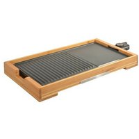 Kitchen Chef - Plancha Elektrogrill 2000w 51x25,5cm - kcwoodpla2000 von KITCHEN CHEF