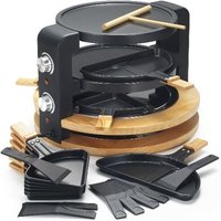 Kitchen Chef - Raclette-Maschine 8/10 Personen 1500 w + Grill + Crêpes-Hersteller - kcwood.8.super von KITCHEN CHEF