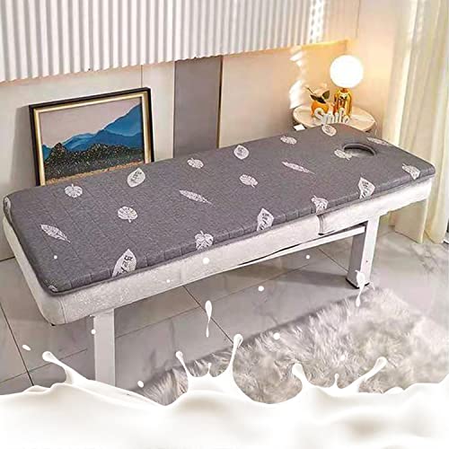 Matratze Für Massageliege Trapezförmige Matratzenauflage Für Spa-Betten Mit Atemloch Salon Memory Foam Matratzenauflage Für Peitschenbett Massagezubehör Tischauflage,Grau,70x190cm von KKCD