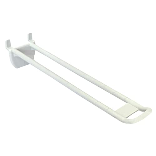KLEBESHOP24 Displayhaken für Lochwand | Euroloch Haken | Lochblech Haken | aus Kunststoff | weiß | 150 mm Nutzlänge / 50 Stück KLEBESHOP24 Displayhaken für Lochwand | Euroloch Haken | Lochblech Haken | aus Kunststoff | weiß | 150 mm Nutzlänge / 50 Stück von KLEBESHOP24