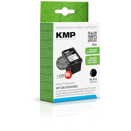 KMP Tintenkartusche für HP Deskjet 6540, H24, Black von KMP know how in modern printing