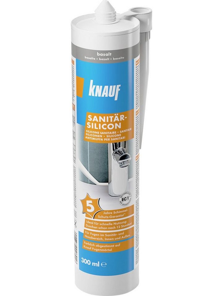 KNAUF Silikon Knauf Sanitär Silikon basalt 300 ml von KNAUF