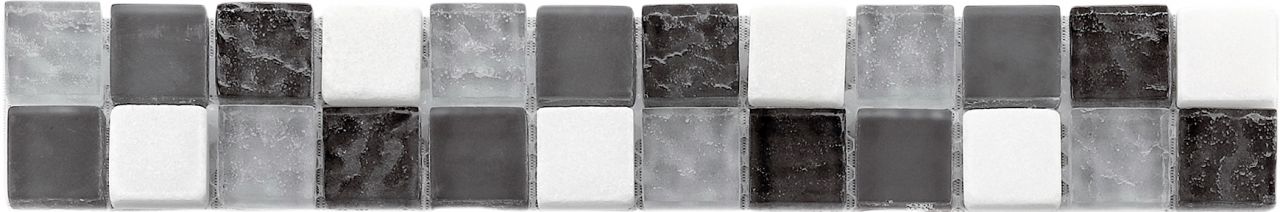 Fliesenbordüre Lightstone Rustica 4,8 x 29,8 cm grau mix von KNG