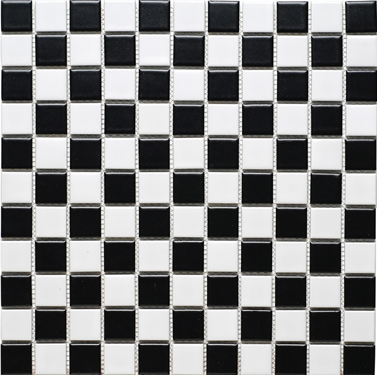 Mosaikfliese Mini 33 x 33 cm schwarz-weiß Steinmaß: ca. 2,5 x 2,5 cm von KNG