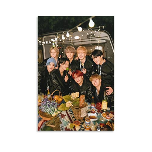 ATEEZ Korea Group Poster Dekorative Malerei Leinwand Wandkunst Wohnzimmer Poster Schlafzimmer Malerei, Leinwand Kunst Poster Und Wandkunst Bilddruck Moderne Familienzimmer Dekor 12x18inch(30x45cm) von KNOTSS