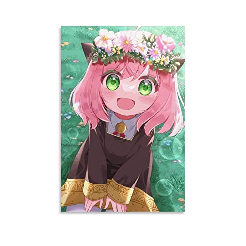 Cute Anya Forger Spy X Family Anime Poster Dekorative Malerei Leinwand Wandkunst Wohnzimmer Poster Schlafzimmer Malerei, Leinwand Kunst Poster Und Wandkunst Bilddruck Moderne Familienzimmer Dekor 16x2 von KNOTSS