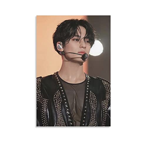 Seventeen Boy Group Mingyu Poster Dekorative Malerei Leinwand Wandkunst Wohnzimmer Poster Schlafzimmer Malerei, Leinwand Kunst Poster Und Wandkunst Bilddruck Moderne Familienzimmer Dekor 12x18inch(30x von KNOTSS