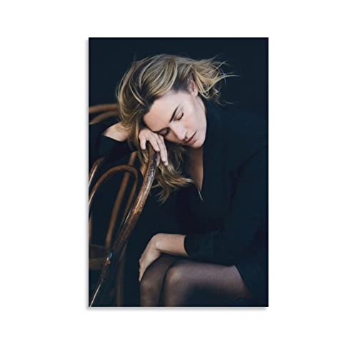 Singer Kate Winslet ， Fatigue Portrait Poster ， Poster Dekorative Malerei Leinwand Wandkunst Wohnzimmer Poster Schlafzimmer Malerei, Leinwand Kunst Poster Und Wandkunst Bilddruck Moderne Familienzimme von KNOTSS