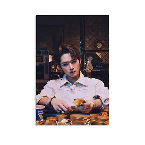 Stray Kids Lee Know Art Poster Dekorative Malerei Leinwand Wandkunst Wohnzimmer Poster Schlafzimmer Malerei, Leinwand Kunst Poster Und Wandkunst Bilddruck Moderne Familienzimmer Dekor 12x18inch(30x45c von KNOTSS