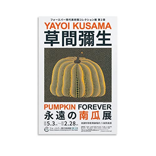 Yayoi Kusama Pumpkin Forever 2018 Poster Poster Dekorative Malerei Leinwand Wandkunst Wohnzimmer Poster Schlafzimmer Malerei, Leinwand Kunst Poster Und Wandkunst Bilddruck Moderne Familienzimmer Dekor von KNOTSS