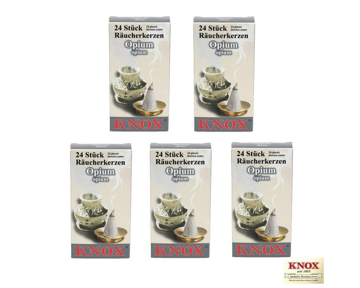 KNOX Räuchermännchen 5 Päckchen Räucherkerzen- Opium - 24er Packung von KNOX