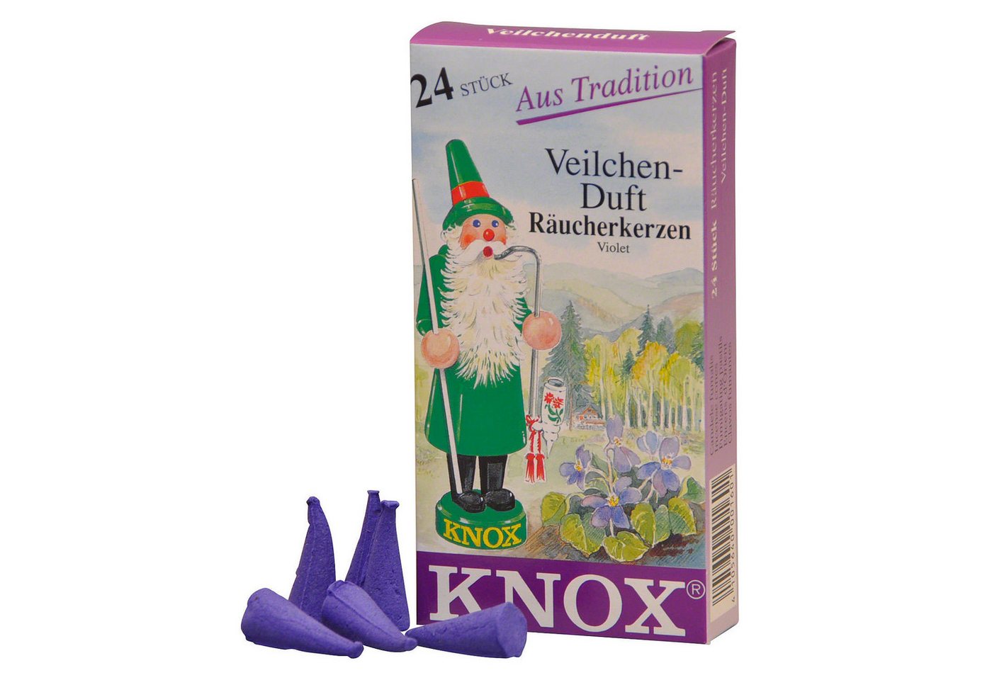 KNOX Räuchermännchen Knox Räucherkerzen - Veilchenduft von Knox Räucherkerzen von KNOX