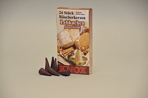 Knox Räucherkerzen/Räucherkegel - Lebkuchen - 24 Stück/Pkg. (4, Lebkuchen) von KNOX