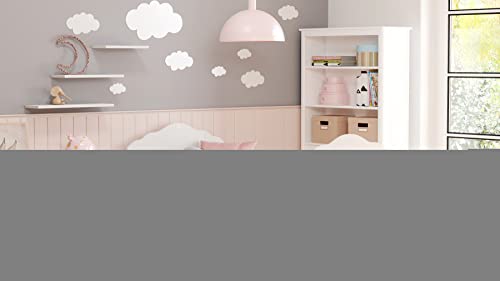 KOBI Fala Kinderbett mit Rausfallschutz mit Schublade | 160 x 80 cm | Kinderbetten mit Matratze Komplett Set | Einzelbett Kinder Bett | Mädchen Junge | Modern Weiss Kids Bed Children | Kinderzimmer von KOBI