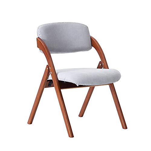 KOHARA _ Stuhl Stuhl, faltbar, Abnehmbarer und waschbarer Sitzbezug, Beine aus Massivholz passen Sich der Kurve des menschlichen Körpers an, Esszimmerstuhl für den Haushalt, Loungesesse von KOHARA