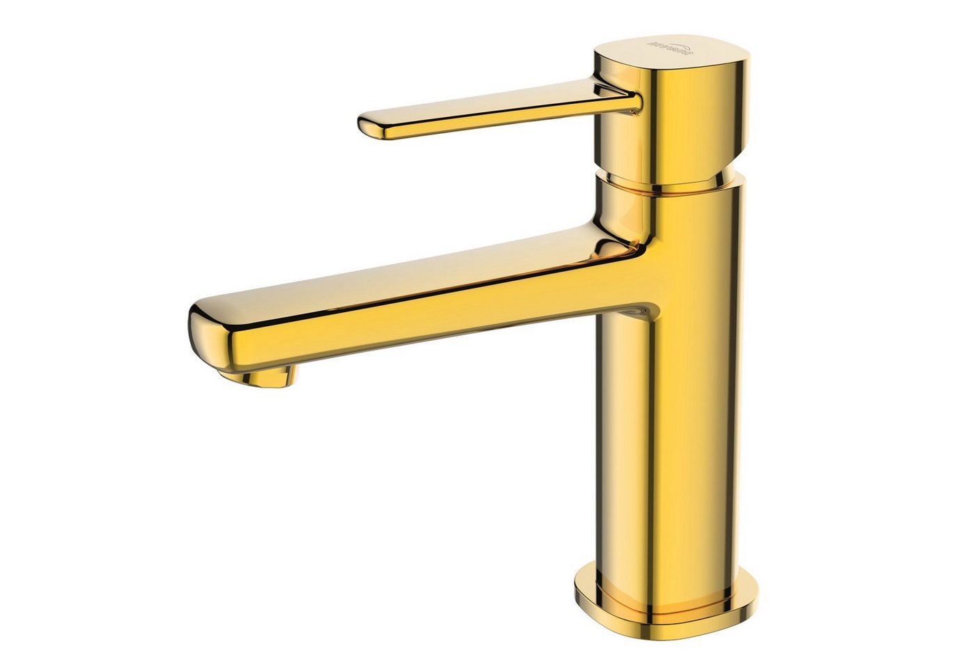 KOLMAN Waschtischarmatur GLAMOUR Waschbecken Wasserhahn Kleine Mischbatterie in Gold von KOLMAN