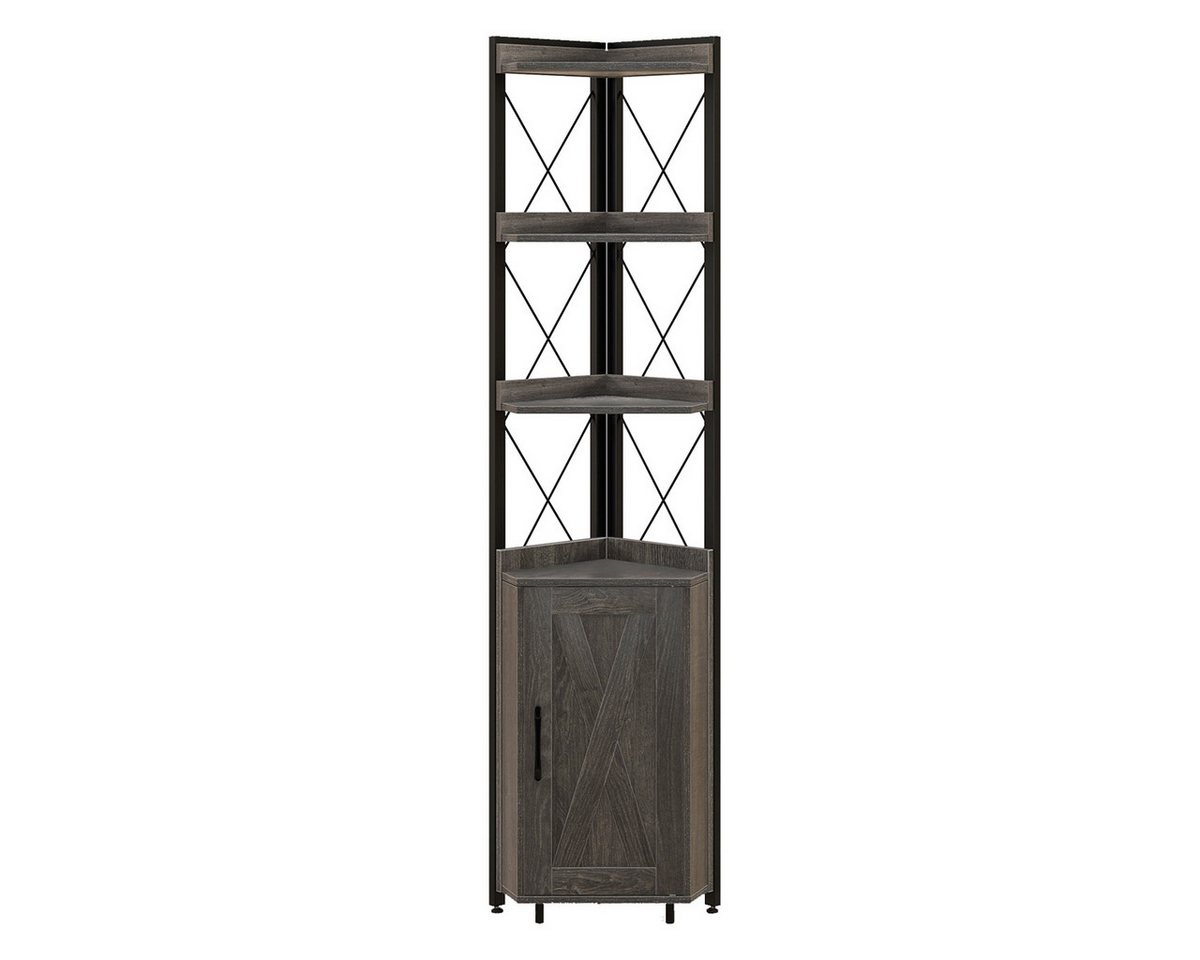 KOMFOTTEU Hochschrank Eckschrank Standregal mit 4 Ebenen, 48 x 32 x 180 cm KOMFOTTEU Hochschrank Eckschrank Standregal mit 4 Ebenen, 48 x 32 x 180 cm von KOMFOTTEU