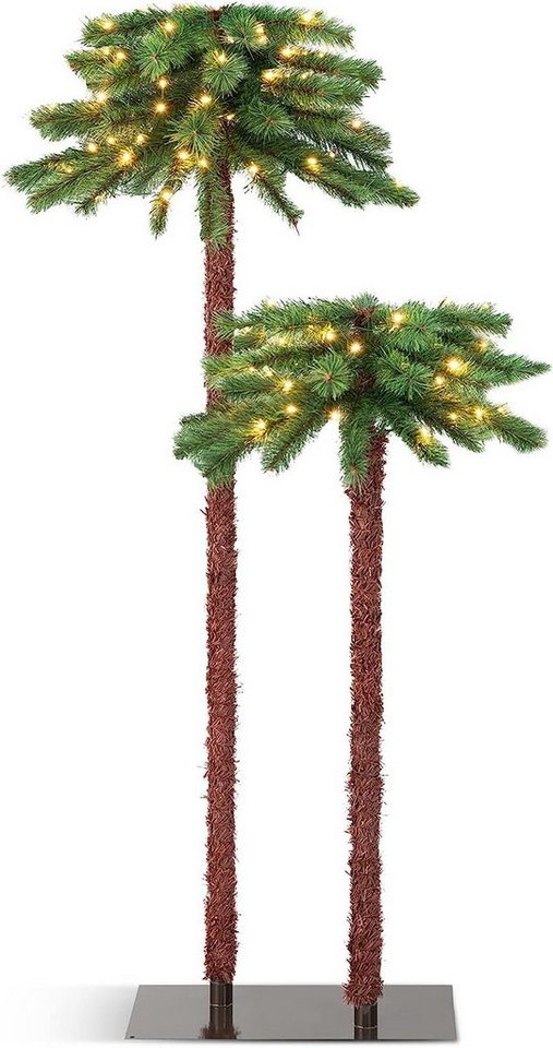 KOMFOTTEU Künstlicher Weihnachtsbaum Weihnachtspalme, 107 + 152,5 cm von KOMFOTTEU