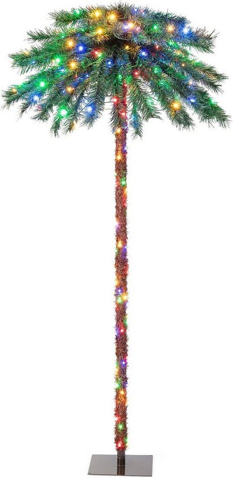 Kunstpalme 183cm Weihnachtspalme, KOMFOTTEU, Höhe 183 cm, mit LED von KOMFOTTEU