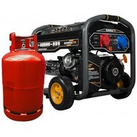 Dual Fuel Gas Benzin 10kVA Stromaggregat 230V/400V - Kompak von KOMPAK