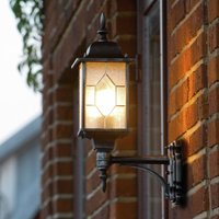 Konstsmide Lighting - Konstsmide Milano Outdoor Classic Laterne Up Light Schwarz, Silber, IP43 von KONSTSMIDE LIGHTING