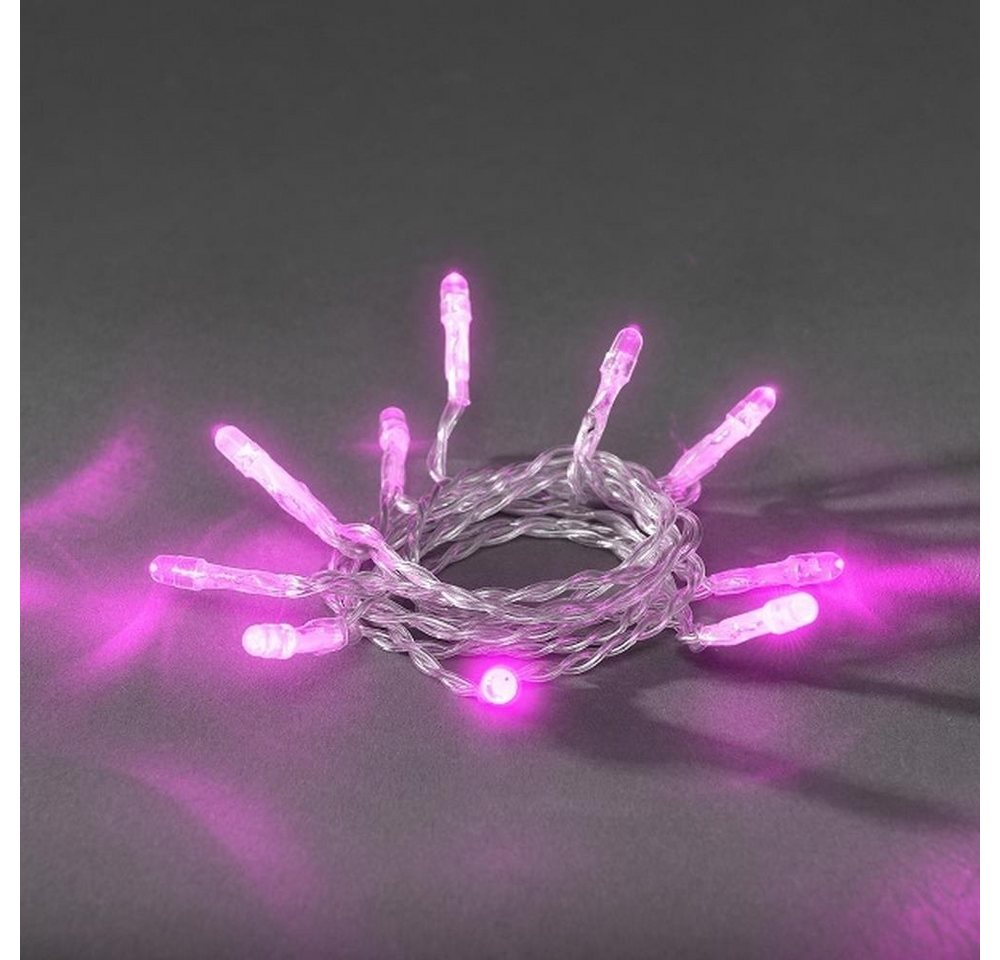 KONSTSMIDE LED-Lichterkette 1408-343 LED Lichterkette 20er pink Batterie von KONSTSMIDE