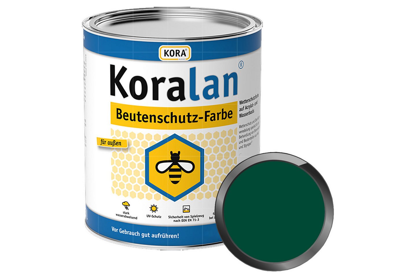 KORA Wetterschutzfarbe KORALAN BEUTENSCHUTZ-FARBE - 0.375 LTR KORA Wetterschutzfarbe KORALAN BEUTENSCHUTZ-FARBE - 0.375 LTR von KORA