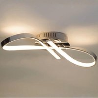 Design Chrom-Deckenleuchte led Unendlichband - Acht von KOSILUM