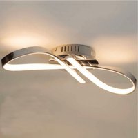 Design Chrom-Deckenleuchte led Unendlichband dimmbar - Acht von KOSILUM