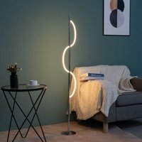 Design Verchromte LED-Stehleuchte geriffelt - Savona von KOSILUM