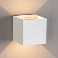 Design Wandleuchte LED Cubic - Weiß IP54 - Winkel verstellbar von KOSILUM
