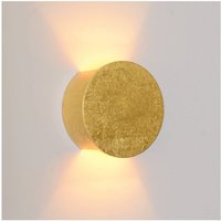 Indirektlicht Wandleuchte in Gips mit Goldenem Finish - Aries von KOSILUM