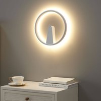 Minimalistische LED-Wandleuchte Ring weiß - Scott von KOSILUM
