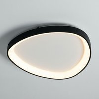 Schwarze Design-Deckenleuchte Ovalkreis led 42 cm - Mesiano von KOSILUM