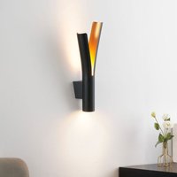 Schwarze Design LED-Wandleuchte mit doppelter Beleuchtung - Nelia von KOSILUM