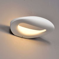 Weiße Design-LED-Wandleuchte mit abgerundeten Kurven - Melia von KOSILUM