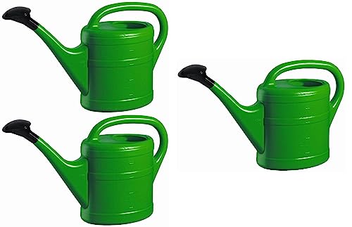 3X Gießkanne 5L GRÜN + 1x KÜHLSCHRANKMAGNET! Gießkannen Kunststoff für groß & klein, Garten & Zimmerpflanzen Gieskanne Gieskannen Giesskanne 5 Liter Watering Can Kinder Zimmergießkanne von KOVA