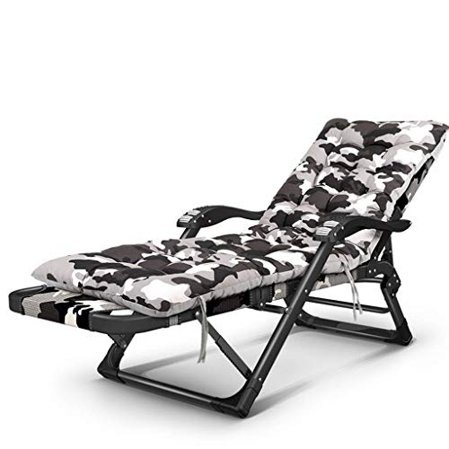 KPERXIS Loungesessel für draußen mit Polster, robuster, Verstellbarer Klappstuhl für Kinder für Terrasse, Pool und Garten, Camouflage, Tragkraft 200 kg, Sonnenliege von KPERXIS