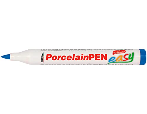 KREUL 16313 - Porcelain Marker medium Dunkelblau - Für Kinder entwickelter Porzellanmalstift, ohne Schütteln und Pumpen sofort los malen von KREUL