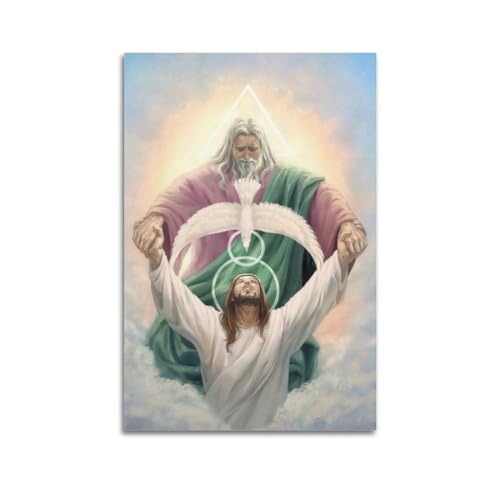 KTIN Religionsposter Jesus der Erlöser Poster, dekoratives Gemälde, Leinwand-Wandposter und Kunstdruck, modernes Familienschlafzimmer-Dekor-Poster, 40 x 60 cm von KTIN